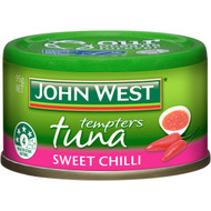 5 PACK of John West Tuna Tempters Sweet Chilli 95g