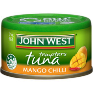 5 PACK of John West Tuna Tempters Mango Chilli 95g
