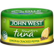 5 PACK of John West Tempters Tuna Lemon & Cracked Pepper 95g