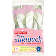 5 PACK of Hygiene Plus Household Gloves Plus Silk Touch Small 1 pair