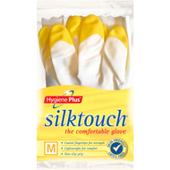 5 PACK of Hygiene Plus Gloves Plus Silk Touch Medium 1 pair