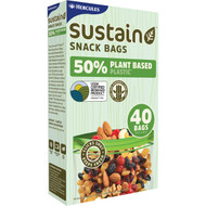 5 PACK of Hercules 50% Plant Based Snack Bags 40 pack