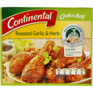 5 PACK of Continental Cook-in-bag Recipe Base Roasted Garlic & Herbs 40g