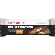 5 PACK of Musashi Deluxe Protein Bar Caramel Cookie Crunch 60g