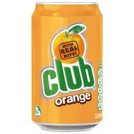 5 PACK of Club Orange Soft Drink 330ml