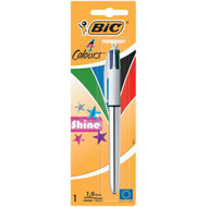 5 PACK of Bic Ball Point Pen Shine 4 Colour