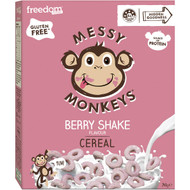 5 PACK of Messy Monkey Messy Monkeys Cereal Berry Shake 240g