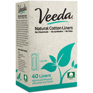 5 PACK of Veeda Natural Cotton Liners Thin  40 pack