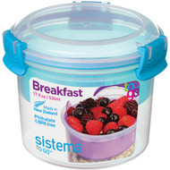 5 PACK of Sistema Plasticware Breakfast To Go 530ml