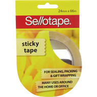 5 PACK of Sellotape Sticky Tape Roll 24mmx66m