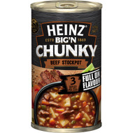 5 PACK of Heinz Canned Soup Chunky Beef Stockpot 535g