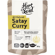 5 PACK of Hart & Soul All Natural Satay Curry Recipe Base 80g