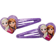 5 PACK of Frozen Heart Hair Clips 2 pack