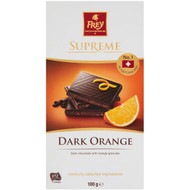 5 PACK of Frey Supreme Dark Orange Chocolate 100g