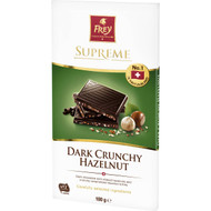 5 PACK of Frey Dark Crunchy Hazelnut Chocolate Block 100g