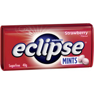 5 PACK of Eclipse Strawberry Mints Sugar Free Large Tin 40g