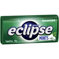 5 PACK of Eclipse Spearmint Mints Sugar Free Large Tin 40g