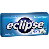 5 PACK of Eclipse Peppermint Mints Sugar Free Large Tin 40g