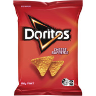 5 PACK of Doritos Corn Chips Cheese Supreme Share Pack 170g