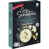 5 PACK of Continental Soup Sensations Garden Cauliflower & Four Cheese 62g