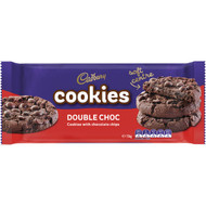 5 PACK of Cadbury Cookie Soft Double Choc 156g