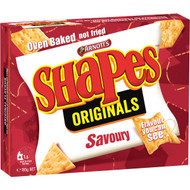 5 PACK of Arnott's Shapes Savoury 185g