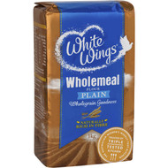 5 PACK of White Wings Plain Flour Wholemeal 1kg