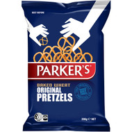 5 PACK of Parker's Pretzels Twists Oven Baked Wheat 200g