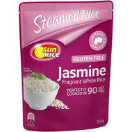 5 PACK of Sunrice Microwave Jasmine Rice In 90 Seconds 250g