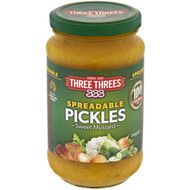 5 PACK of Three Threes Pickles Mustard Spreadable 390g