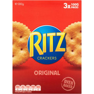 5 PACK of Ritz Crackers Original 300g