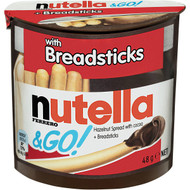 5 PACK of Nutella & Go Hazelnut Spread With Breadsticks 48g