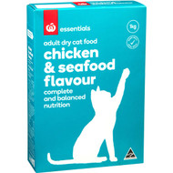 5 PACK of Essentials Cat Food Chicken & Seafood 1kg