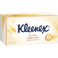 5 PACK of Kleenex Facial Tissues Large & Thick Aloe Vera 70pk