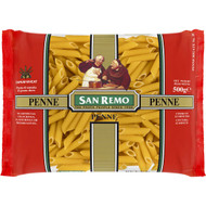 5 PACK of San Remo Penne Pasta No 18 500g