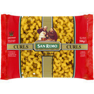 5 PACK of San Remo Curls Pasta No 27 500g