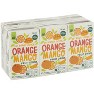 5 PACK of WW Fruit Drink 35% Orange Mango 6x250ml