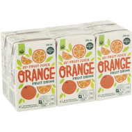 5 PACK of WW Fruit Drink 35% Orange 6x250ml