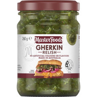 5 PACK of Masterfoods Classic Gherkin Relish 260g
