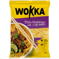 5 PACK of Wokka Shelf Fresh Thin Hokkien Noodles 440g