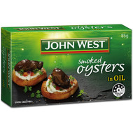 5 PACK of John West Oysters Smoked In Oil 85g