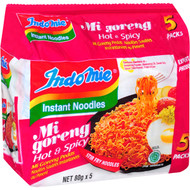 5 PACK of Indomie Hot & Spicy Noodles 5pk 400g