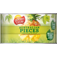 5 PACK of Golden Circle Pineapple Pieces In Natural Juice 225g