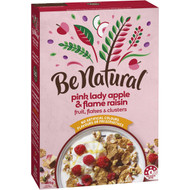 5 PACK of Be Natural Breakfast Cereal With Pink Lady Apple & Flame Raisins 405g