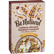 5 PACK of Be Natural Breakfast Cereal With Cashew Almond Hazelnut & Coconut 415g