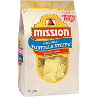 5 PACK of Mission Tortilla Strips White Corn 230g