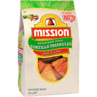 5 PACK of Mission Corn Chips Chilli & Lime 230g