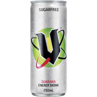 5 PACK of V Energy Energy Drink Sugar Free With Guarana 250ml