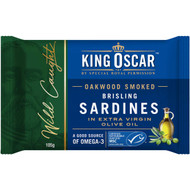 5 PACK of King Oscar Sardines Olive Oil Double Layer 105g