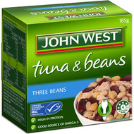 5 PACK of John West Tuna & 3 Beans 185g